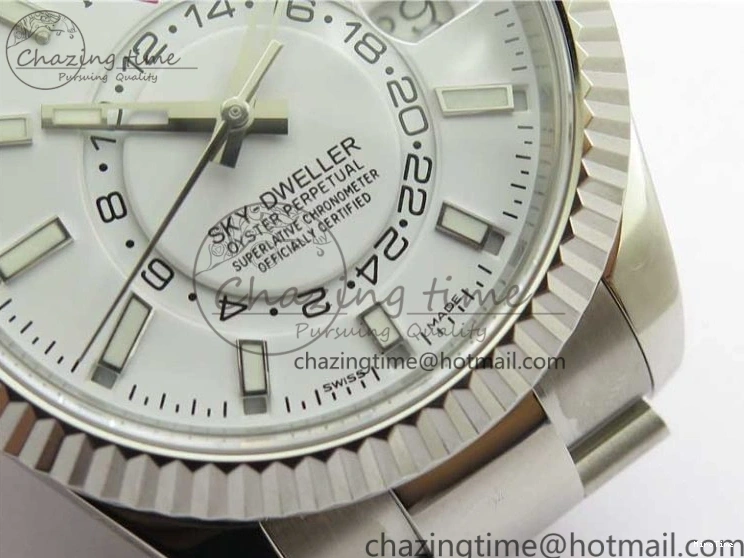 MiroTime 0503 Sky-Dweller 326934 SS Noob 1:1 Best Edition White Dial on SS Bracelet Asian 23J to TechFriendly 2880